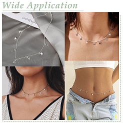 DIY Brass Cable Chains Necklaces Making Kits&nbsp;DIY-ME0001-93P