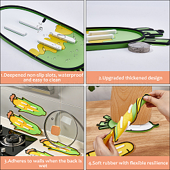 3Pcs 3 Styles Silicone Vegetable Pot Lid Storage Mat&nbsp;AJEW-CP0012-16B