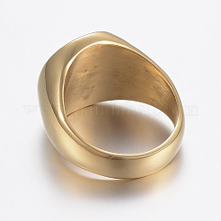 Ion Plating(IP) 304 Stainless Steel Finger Rings&nbsp;RJEW-H125-30G