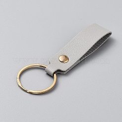 Iron & PU Leather Keychian&nbsp;KEYC-WH20005-01F