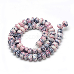 Synthetic Ocean White Jade Beads Strands&nbsp;LS-G-S257-5x10mm-10