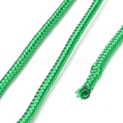 ナイロン編みコード  結束ロープ  ラウンド  DIYクラフト用  グリーン  4mm&nbsp;FB-CBADB10-01B