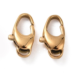 Ion Plating(IP) 304 Stainless Steel Lobster Claw Clasps&nbsp;STAS-F109-01G