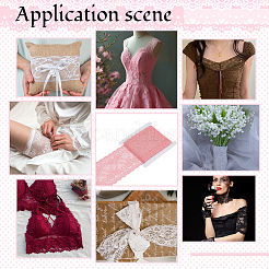 1 Roll 10% Spandex & 90% Nylon Lace Ribbon&nbsp;OCOR-OC0001-96A