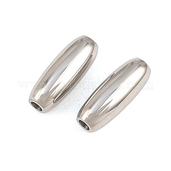 304ステンレススチールビーズ  オーバル  ステンレス鋼色  12x4.5mm  穴：1.6mm&nbsp;SA-CBA02E8-18P