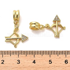 Rack Plating Brass Micro Pave Cubic Zirconia Charms&nbsp;KK-S398-02A