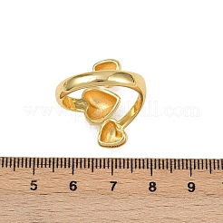 Brass Cuff Rings&nbsp;RJEW-C139-15B-G