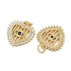 Brass Micro Pave Cubic Zirconia Pendants&nbsp;ZIRC-I367-11G-09