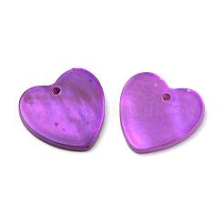 Spray Paint Freshwater Shell Charms&nbsp;SHEL-Q012-013