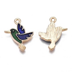 Rack Plating Alloy Enamel Pendants&nbsp;ENAM-S122-99