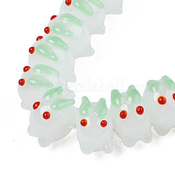 Handmade Bumpy Lampwork Beads Strands&nbsp;LAMP-T017-01D
