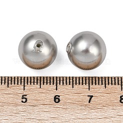 シェルパールビーズ  グレードA  ラウンド  片穴  銀  12mm  穴：1.2mm&nbsp;BSHE-XCP0001-46A