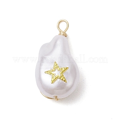 ABS Plastic Imitation Pearl Pendants&nbsp;PALLOY-JF02600-01