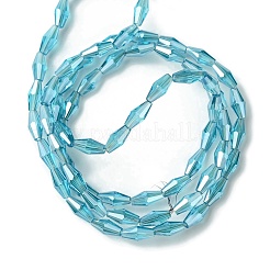 Transparent Electroplate Glass Beads Strands&nbsp;GLAA-K064-05A-PL07
