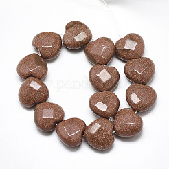 Synthetic Goldstone Beads Strands&nbsp;G-S357-E01-18