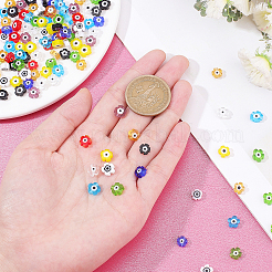 200Pcs 10 Color Handmade Lampwork Beads Strands&nbsp;LAMP-NB0001-56