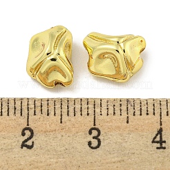 ラックメッキ真鍮製ビーズ  長持ちメッキ  カドミウムフリー＆鉛フリー  18KGP本金メッキ  9.5x7.5x6mm  穴：1.4mm&nbsp;KK-I711-01G