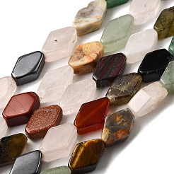 Natural & Synthetic Mixed Gemstone Beads Strands&nbsp;G-A279-B02-01
