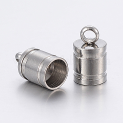 Tarnish Resistant 201 Stainless Steel Cord Ends&nbsp;STAS-P198-07E