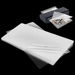 プラスチックラミネートポーチフィルム写真保護シート100枚  ホットラミネーター用  透明  265x134x0.1mm&nbsp;AJEW-WH0606-55D