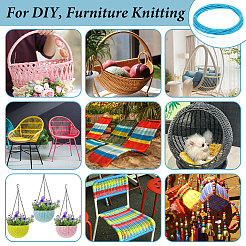 Plastic Rattan Wicker Strips&nbsp;DIY-WH0816-132F