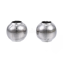 Round 304 Stainless Steel Beads&nbsp;STAS-TAC0004-3mm-P