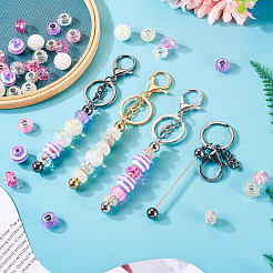 DIY Beadable Keychain Making Kit&nbsp;DIY-TA0006-48