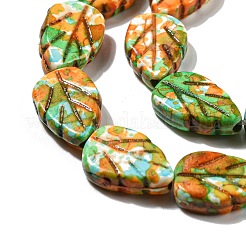 Spray Painted Synthetic Turquoise Beads Strands&nbsp;G-E617-A06-02