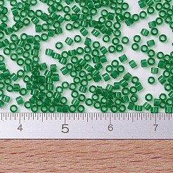 MIYUKIデリカビーズ  シリンダー  日本製シードビーズ  11/0  （db0705)透明な緑  1.3x1.6mm  穴：0.8mm  約2000PCS /ボトル  10 G /ボトル&nbsp;SEED-JP0008-DB0705