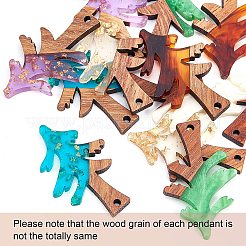DIY Walnut Wooden Dangle Earring Making Kits&nbsp;DIY-OC0006-64