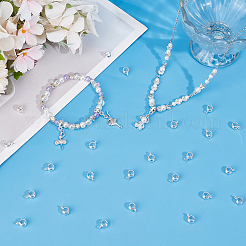 200Pcs Alloy Rondelle Tube Bails&nbsp;FIND-SC0009-52