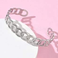 304 Stainless Steel Cuff Bangles&nbsp;BJEW-A160-02P