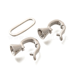 Rack Plating Brass Fold Over Clasps&nbsp;KK-H508-05P