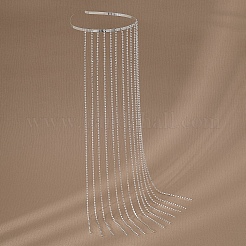 Rhinestone Cup Chain Tassel Hair Bands Hair Vine&nbsp;PW-WGE343E-02