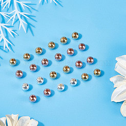 30Pcs 3 Colors 925 Sterling Silver Spacer Beads&nbsp;STER-BBC0001-30