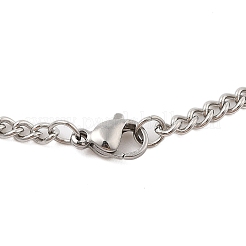 201 Stainless Steel Pendant Necklaces for Women&nbsp;NJEW-U018-01P-06