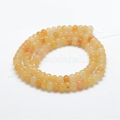 Natural Topaz Jade Beads Strands&nbsp;G-G665-12-6x4mm