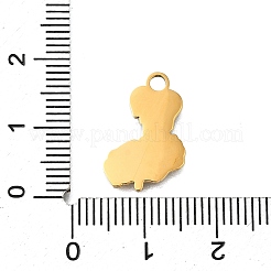 304 Stainless Steel Pendants&nbsp;STAS-R159-32G