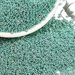 トーホー 8/0 デミラウンドビーズ  日本製シードビーズ  （pf561)パーマフィニッシュティールアクアメタリック  3x1.15mm  穴：1.2mm  約33500個/ポンド（450g）&nbsp;SEED-DR08-PF561