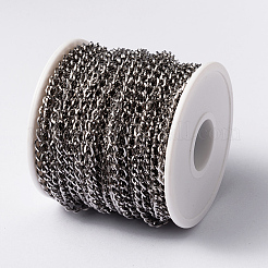Tarnish Resistant 304 Stainless Steel Twisted Chain Curb Chains&nbsp;CHS-L014-01P