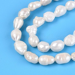 Natural Baroque Keshi Pearl Beads Strands&nbsp;PEAR-N031-01E