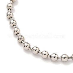 3MM Brass Ball Chain Bracelets for Women&nbsp;BJEW-G703-07P