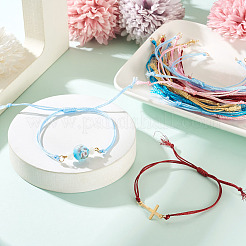 20Pcs 5 Colors Polyester Cord Braided Bracelet Making&nbsp;AJEW-TA00046