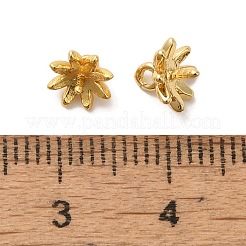 真鍮ヒートンキャップ  長持ちメッキ  カドミウムフリー＆鉛フリー  ゴールドカラー  7x6.5mm  穴：1.2mm  ピン：0.7mm&nbsp;KK-C072-03B-G