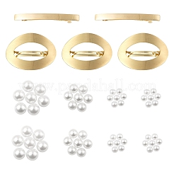 DIY Imitation Pearl Hair Barrette Making Kits&nbsp;DIY-LS0003-29
