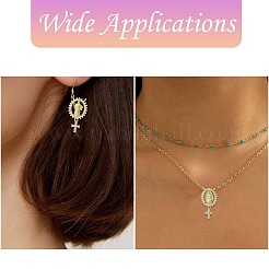 6Pcs 3 Styles Brass Micro Pave Cubic Zirconia Pendants&nbsp;KK-CJ0002-98