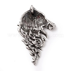 Tibetan Style 304 Stainless Steel Pendants&nbsp;STAS-P305-42AS
