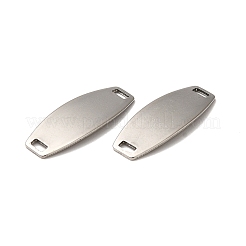 変色しない201ステンレススチールコネクタチャーム  カーブ楕円形のリンク  ステンレス鋼色  24x9.5x0.8mm  穴：3x1.5mm&nbsp;STAS-D244-20P