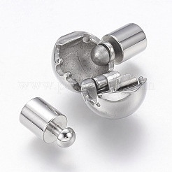 Tarnish Resistant 201 Stainless Steel European Style Clasps&nbsp;STAS-G143-05P