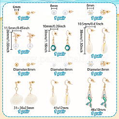 2 Sets 2 Styles Alloy Earring Sets&nbsp;EJEW-GA0001-06